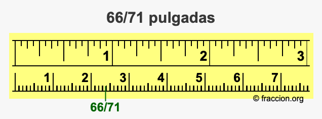 66/71 pulgadas