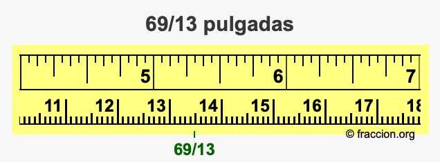 69/13 pulgadas