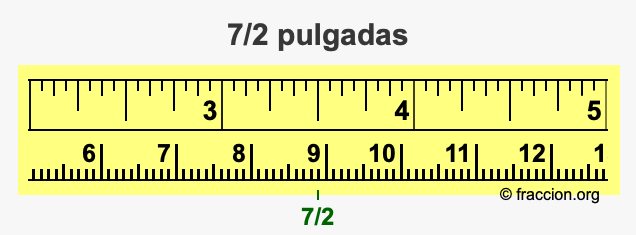 7/2 pulgadas