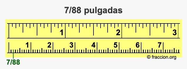 7/88 pulgadas