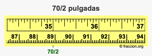 70/2 pulgadas