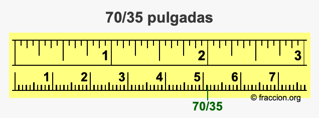 70/35 pulgadas