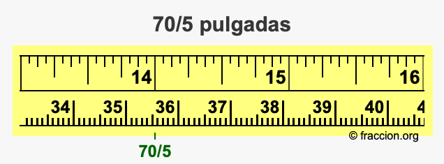 70/5 pulgadas