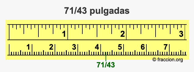 71/43 pulgadas