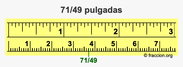 71/49 pulgadas
