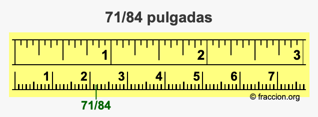 71/84 pulgadas