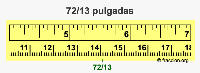 72/13 pulgadas