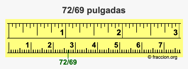 72/69 pulgadas