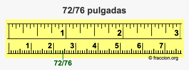 72/76 pulgadas