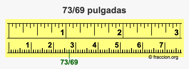 73/69 pulgadas