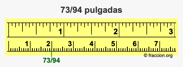 73/94 pulgadas