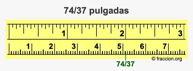 74/37 pulgadas