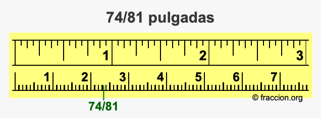 74/81 pulgadas