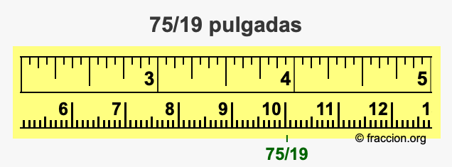 75/19 pulgadas