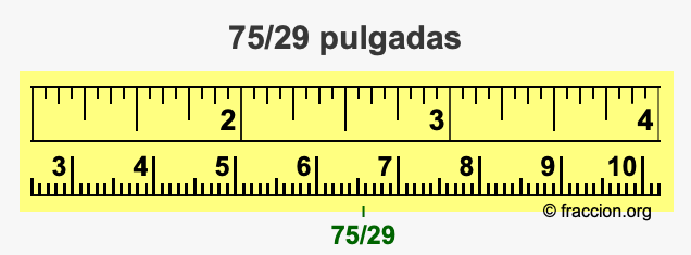 75/29 pulgadas
