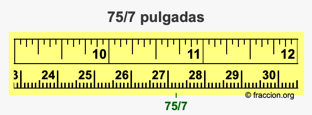 75/7 pulgadas