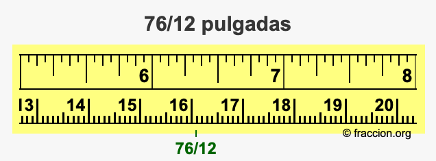 76/12 pulgadas