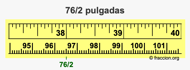 76/2 pulgadas