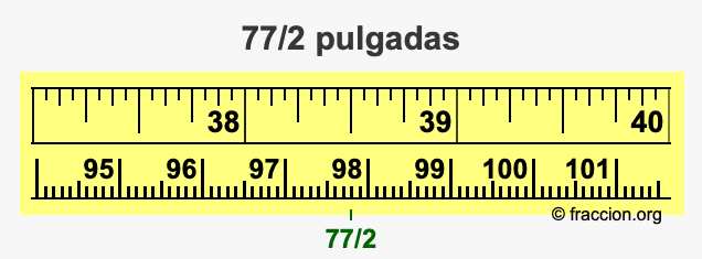 77/2 pulgadas
