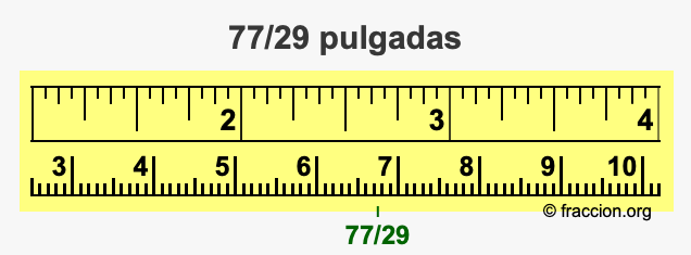 77/29 pulgadas
