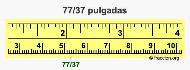77/37 pulgadas