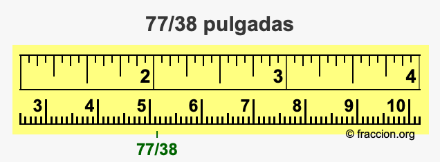 77/38 pulgadas