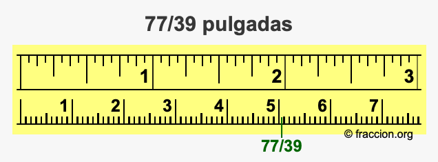 77/39 pulgadas
