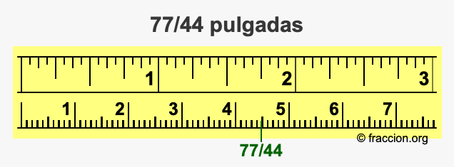 77/44 pulgadas