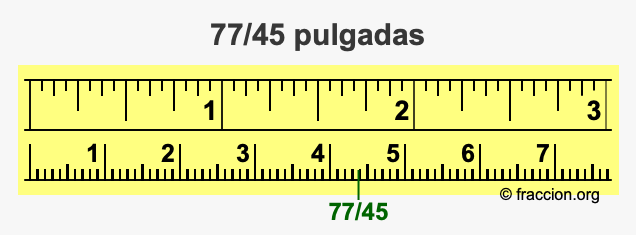 77/45 pulgadas