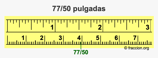 77/50 pulgadas