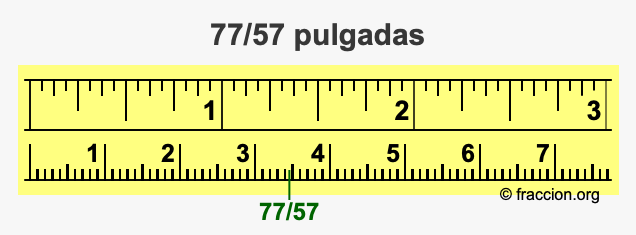 77/57 pulgadas