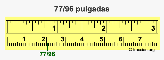 77/96 pulgadas