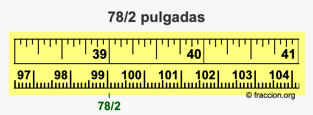 78/2 pulgadas