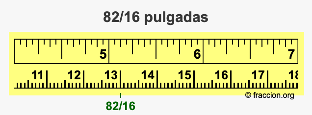82/16 pulgadas