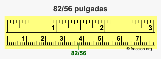 82/56 pulgadas