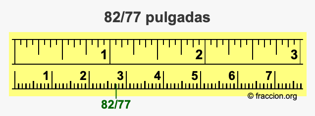 82/77 pulgadas