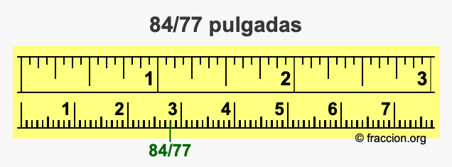 84/77 pulgadas