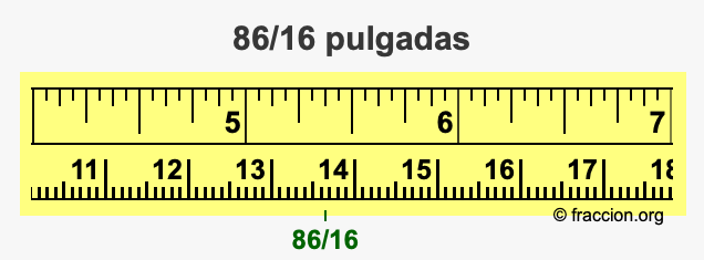 86/16 pulgadas