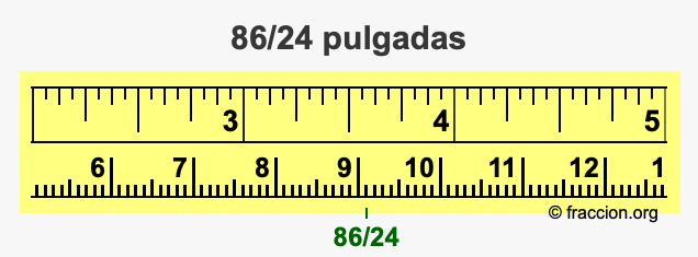 86/24 pulgadas