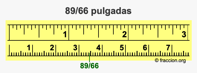 89/66 pulgadas