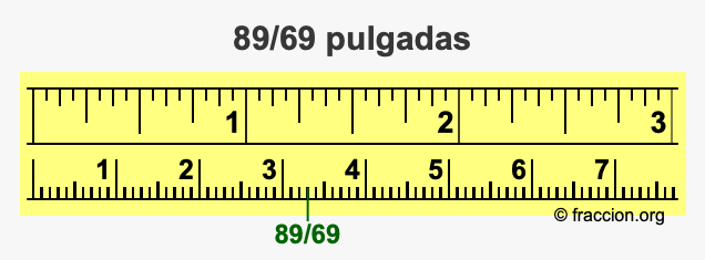 89/69 pulgadas