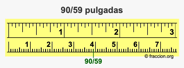 90/59 pulgadas