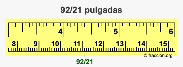 92/21 pulgadas