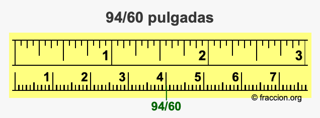 94/60 pulgadas