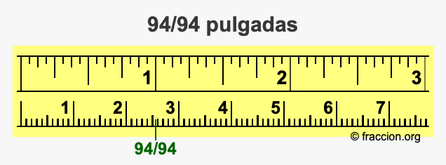 94/94 pulgadas