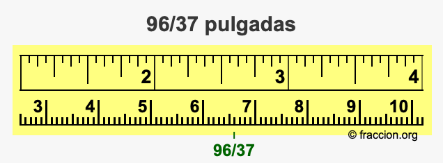96/37 pulgadas