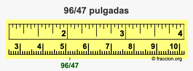 96/47 pulgadas