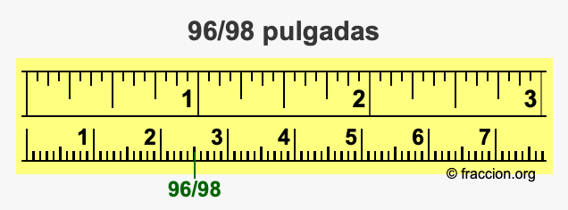 96/98 pulgadas
