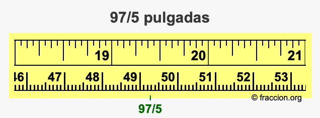 97/5 pulgadas