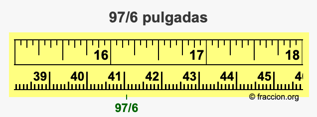 97/6 pulgadas